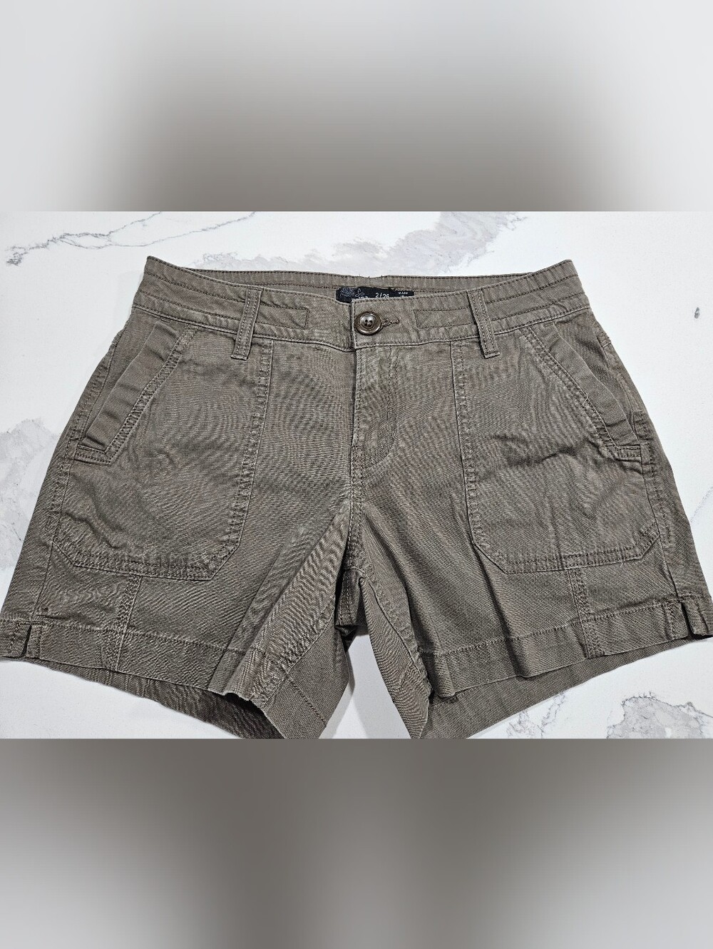 Prana Women's Olive Green Athletic Shorts